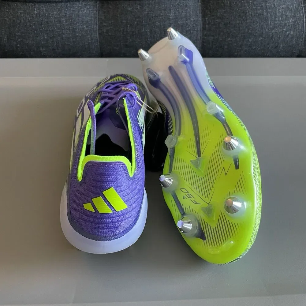 Size 10.5 - Adidas F50 Elite SG Soccer Cleats Purple Green JH7633 Men’s